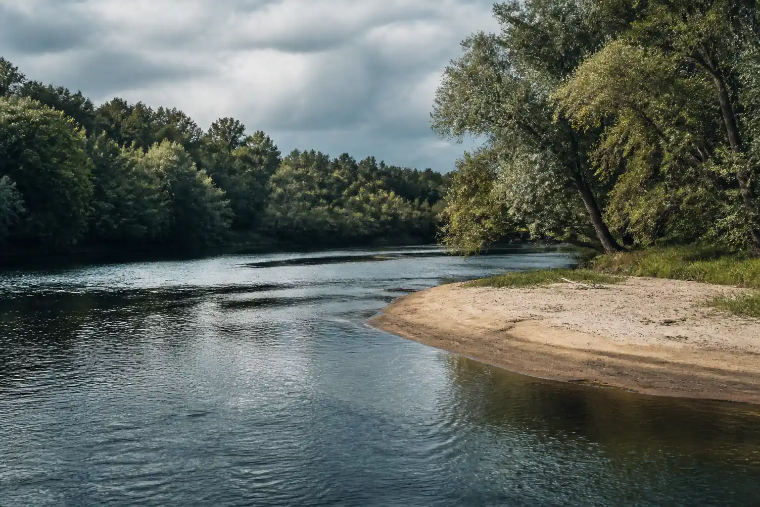 A bend in a Minnesota river